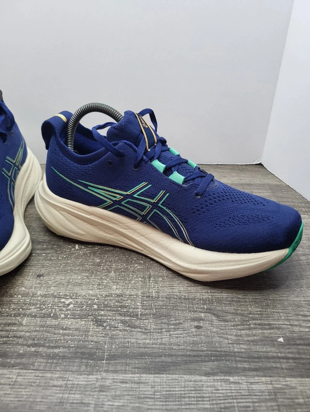 Asics Gel Nimbus 26 1012B601 Blue Running Shoes Sneakers Women's Size 9.5